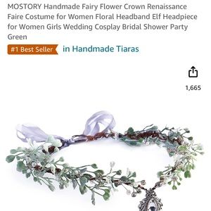 Most our handmade fairy flower crown